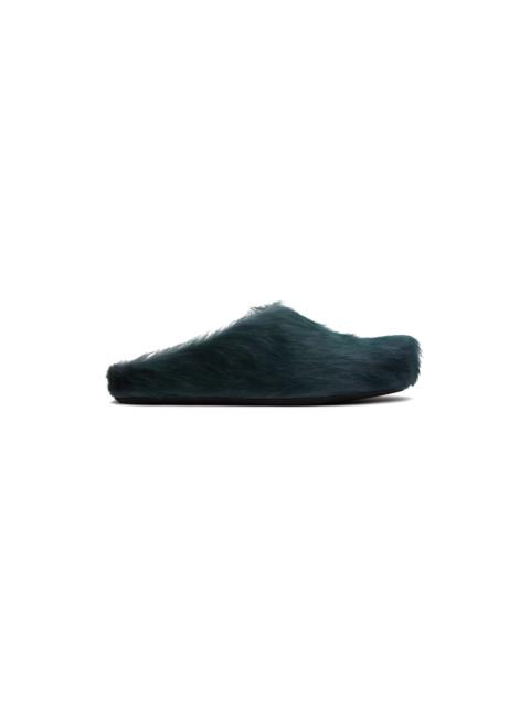 Green Fussbett Sabot Loafers
