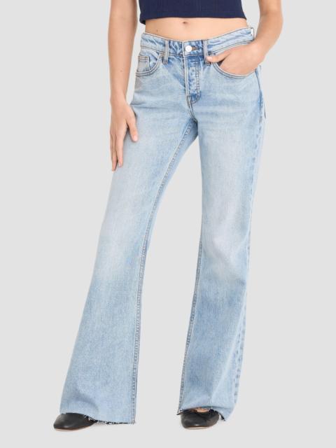 GOOD AMERICAN Women's Vintage Low-Rise Relaxed Flare Jeans - Indigo