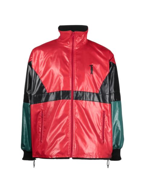 Junya Watanabe MAN colour-block print windbreaker