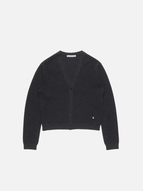 Acne Studios V-neck wool cardigan - Dark Navy Melange