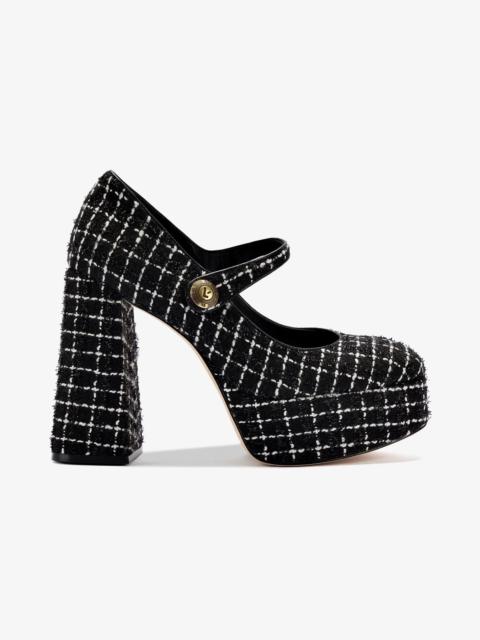 Larroudé Emma Pump In Black Tweed