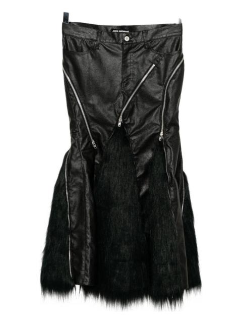 Junya Watanabe faux-fur skirt