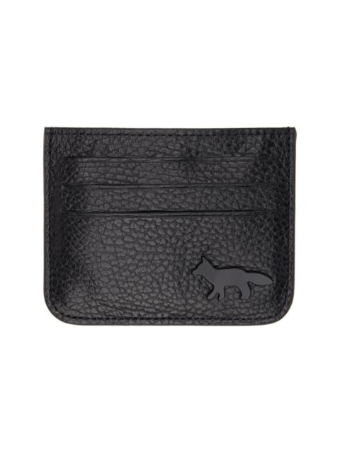 Maison Kitsuné Black Profile Fox Card Holder