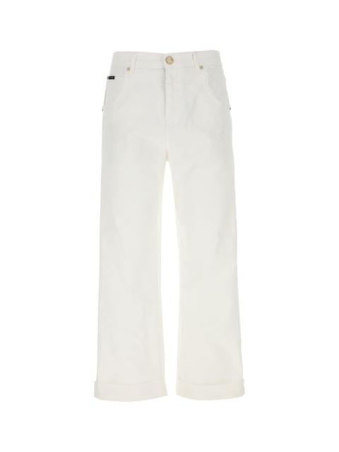 Etro White stretch denim jeans
