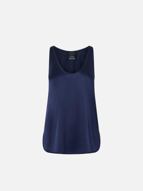 PINKO STRETCH SILK SATIN TANK TOP