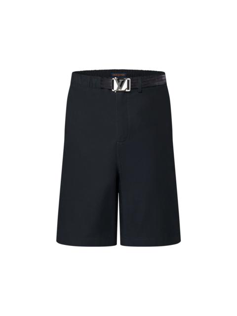 Louis Vuitton LV Buckle Cotton Shorts