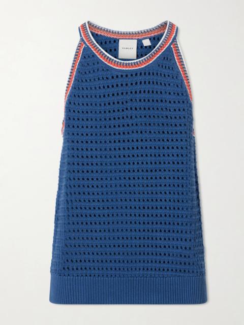 VARLEY Aberg Crochet-knit Cotton Tank