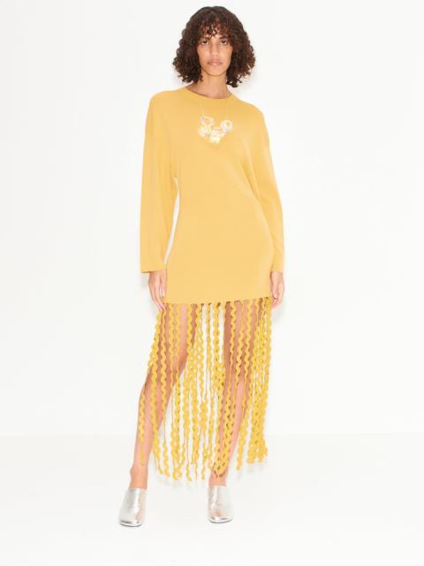 SIMONMILLER Wallis Knit Fringe Dress in Butter