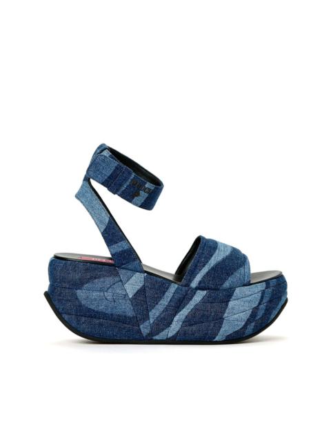 Pucciami denim platform sandals