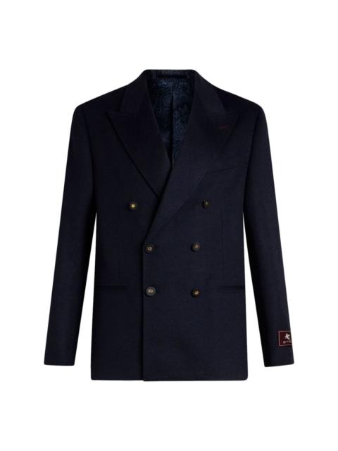 Etro double-breasted cashmere blazer