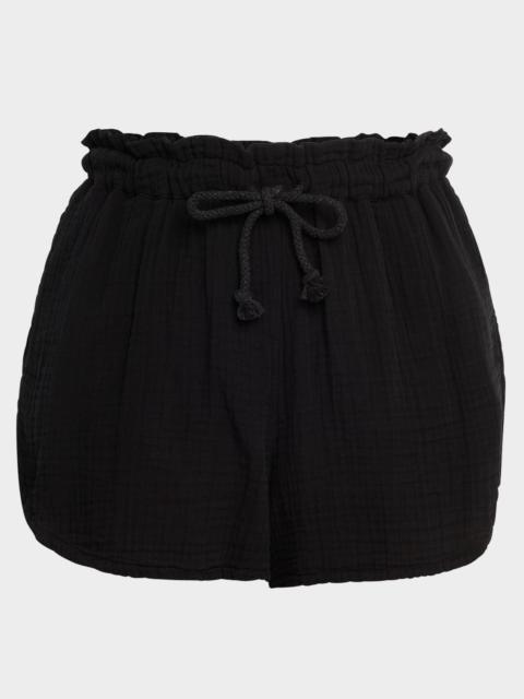 XÍRENA Starla Drawstring Cotton Gauze Shorts