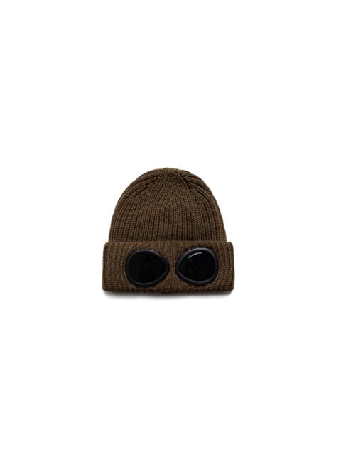C.P. Company Extra Fine Merino Wool Goggle Beanie - Ermine