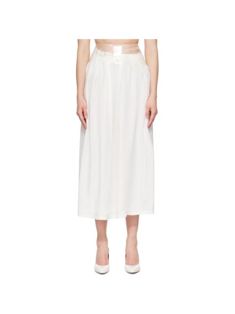 Maison Margiela Off-White Taped Midi Skirt
