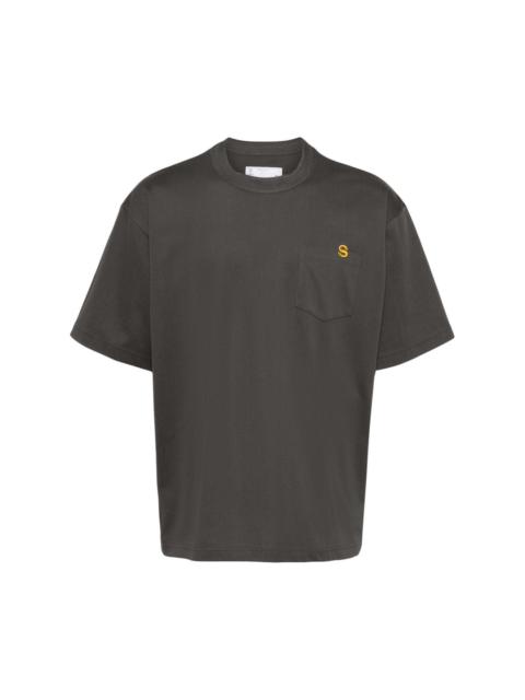 S crew-neck cotton T-shirt