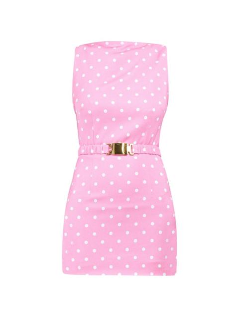 ROWEN ROSE polka-dots mini dress