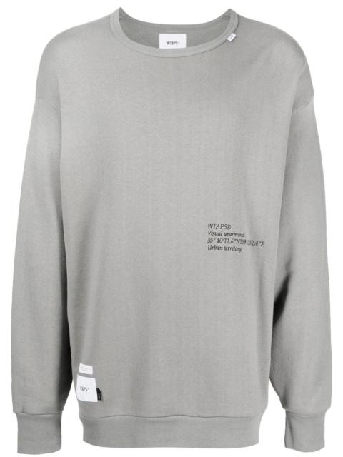 WTAPS embroidered-logo crewneck sweatshirt