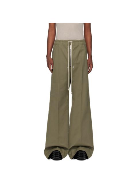 Rick Owens Khaki Wide Bela Trousers