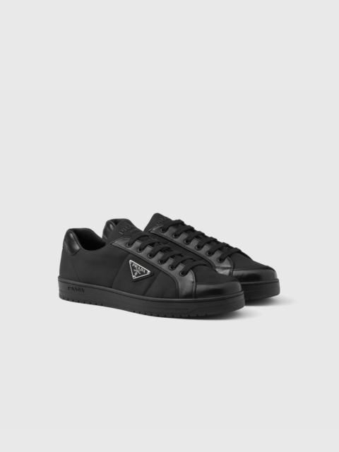 Prada Downtown nappa leather and Re-Nylon sneakers