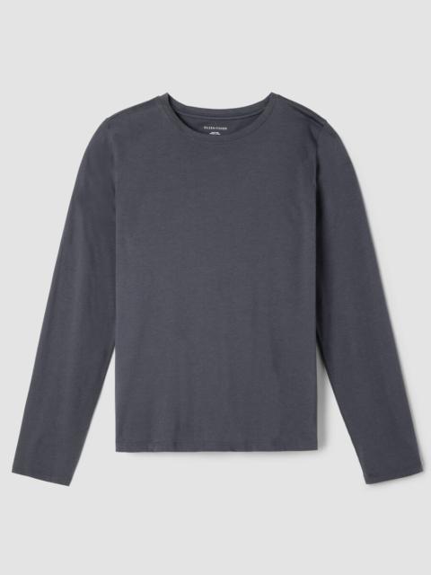 EILEEN FISHER Organic Pima Cotton Jersey Long-Sleeve Tee