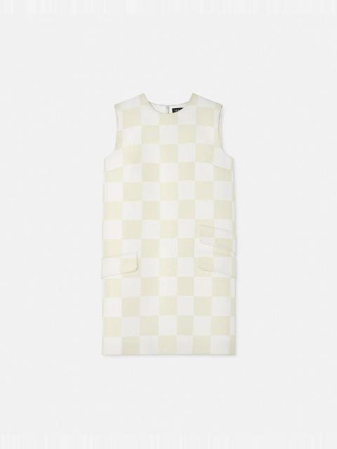 VERSACE Contrasto Duchesse Shift Mini Dress
