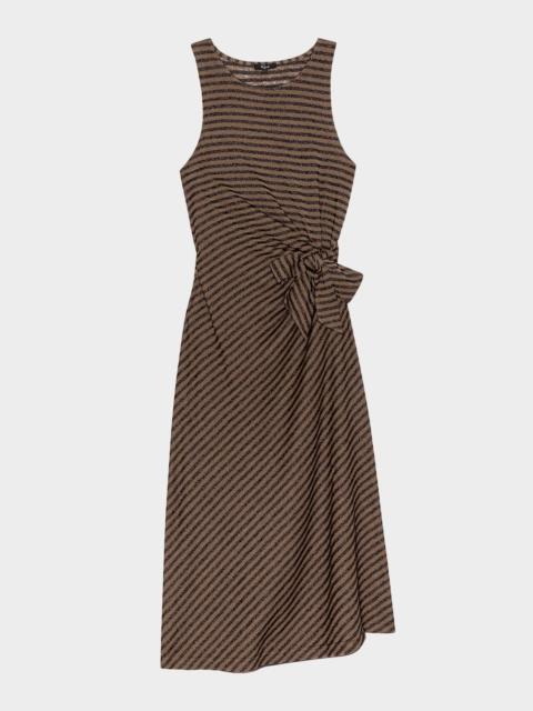 Rails Ricky Stripe Side-Tie Midi Dress