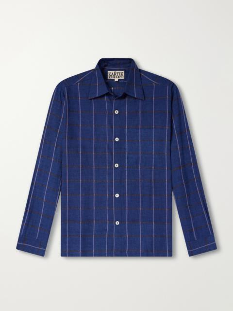 KARTIK RESEARCH Checked Cotton-Canvas Shirt