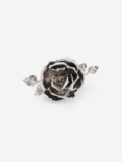 MAGDA BUTRYM Rose ring in silver