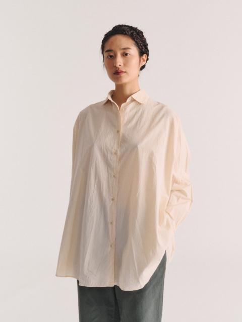 CASEY/CASEY ATOMLESS SHIRT - LIGHT PAPER - CHALK