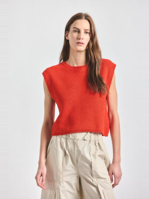DEREK LAM 10 CROSBY VIVIENNE SLEEVELESS SWEATER