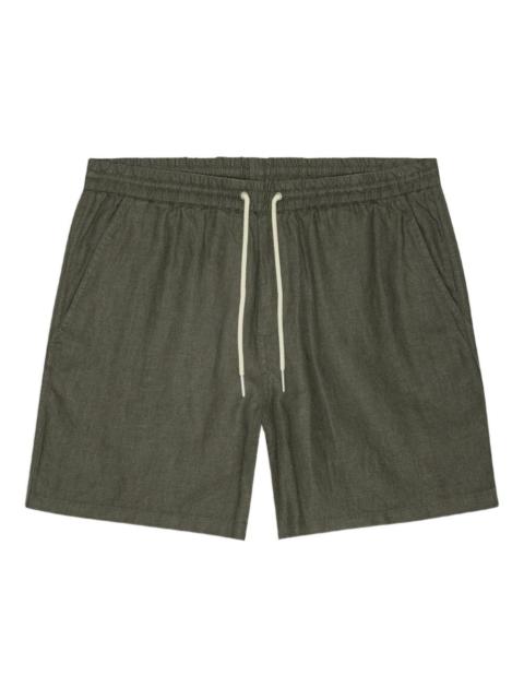 NN07 drawstring linen shorts