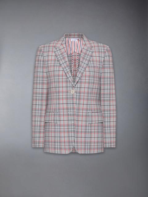 Thom Browne PLAID CHECK COOL WOOL SPORTCOAT