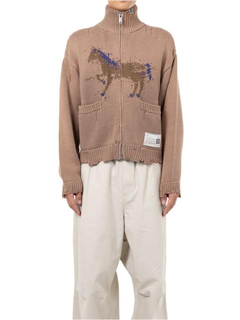 Maison MIHARAYASUHIRO Horse Jacquard Knit Cardigan