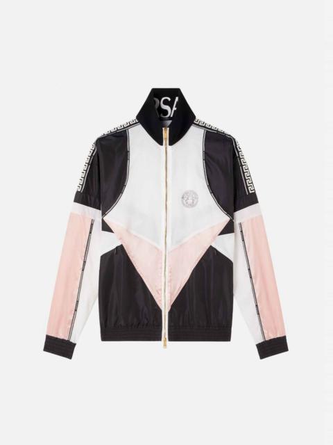 VERSACE Nylon & Satin Jacket