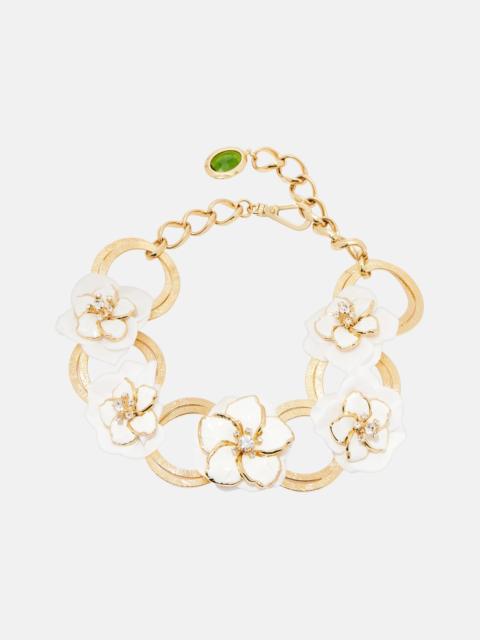 Dolce & Gabbana Embellished floral chain necklace