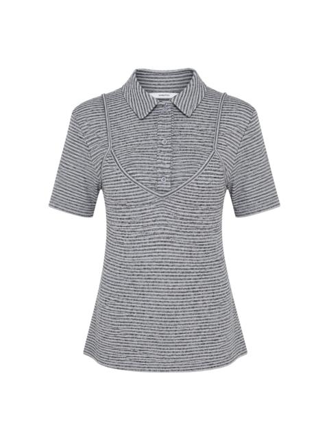 pushBUTTON Stripe Layered Slip Polo