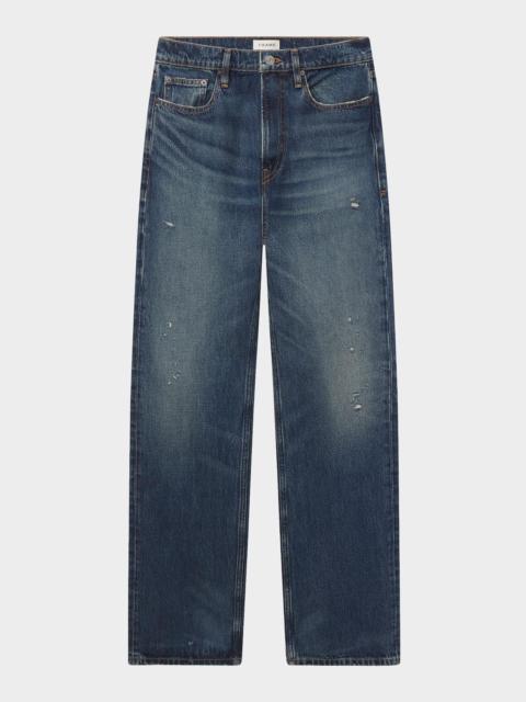 FRAME Men's D Whiskered Cotton Bootcut Jeans