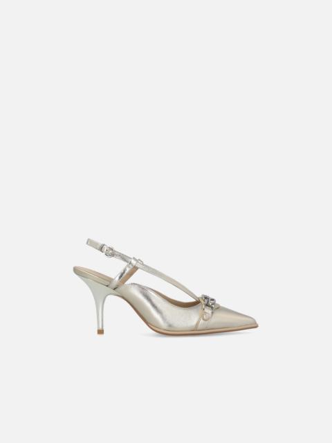 PINKO LAMINATED NAPPA SLINGBACKS