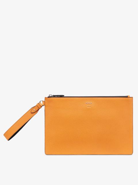FENDI Orange leather pochette