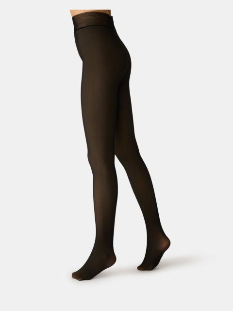 STEVE MADDEN 1 PACK FLEECE LINED ILLUSION TIGHTS BLACK