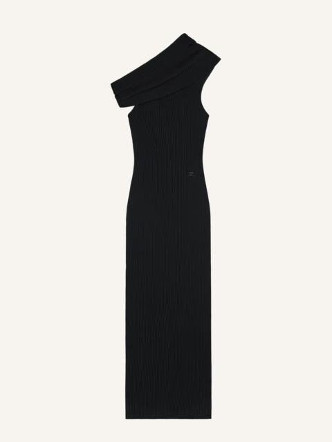 TWIST RIB KNIT LONG DRESS