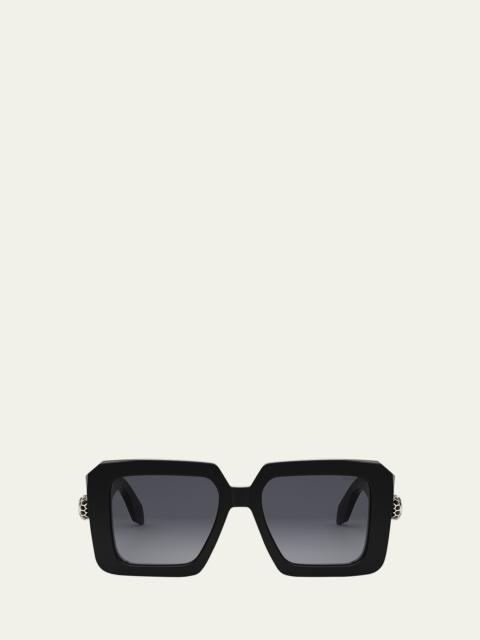 Serpenti Geometric Sunglasses