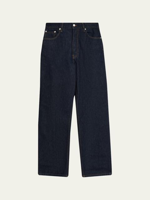 Dries Van Noten Men's Pine Straight Relaxed-Fit Jeans