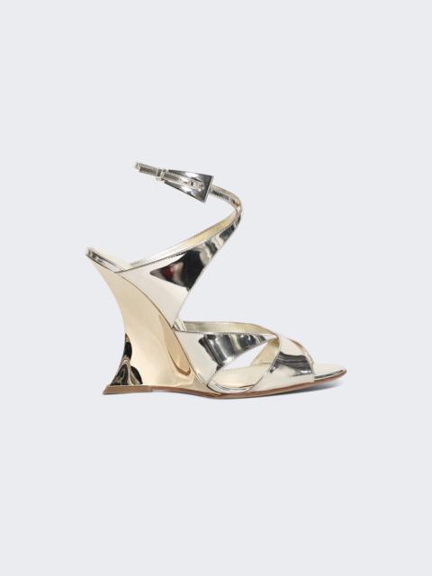PARIS TEXAS Laila Wedge Sandal Gold
