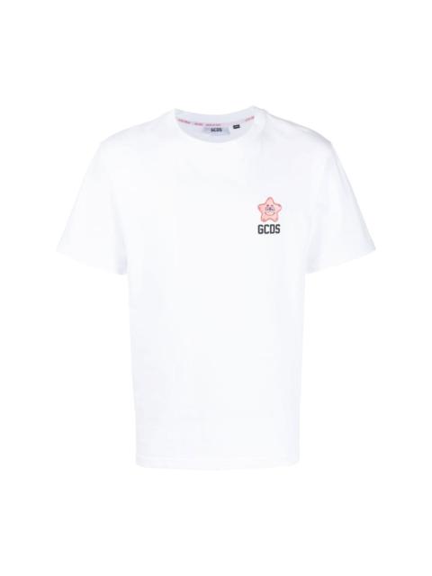star-patch logo-print T-shirt
