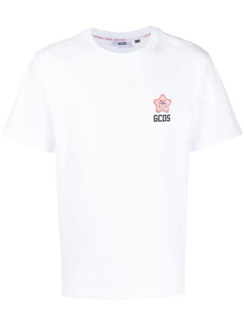 GCDS star-patch logo-print T-shirt