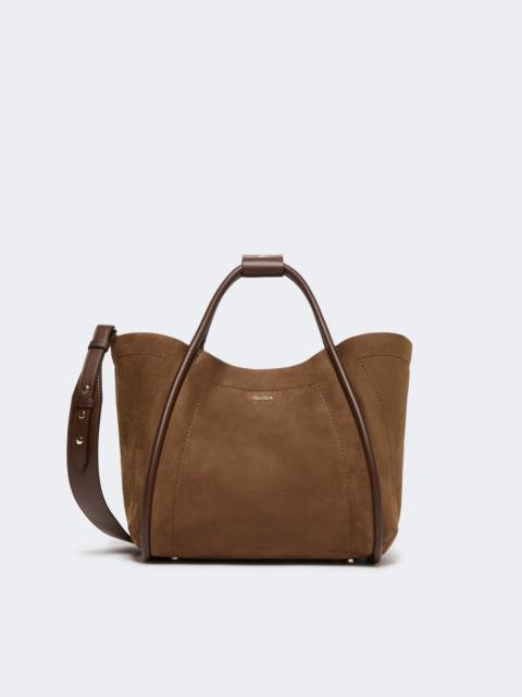 Max Mara Small Nubuck leather Marine bag - DARK BROWN