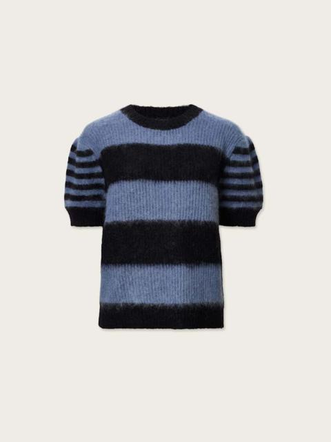 ALLSAINTS CLEM STRIPED KNITTED T-SHIRT