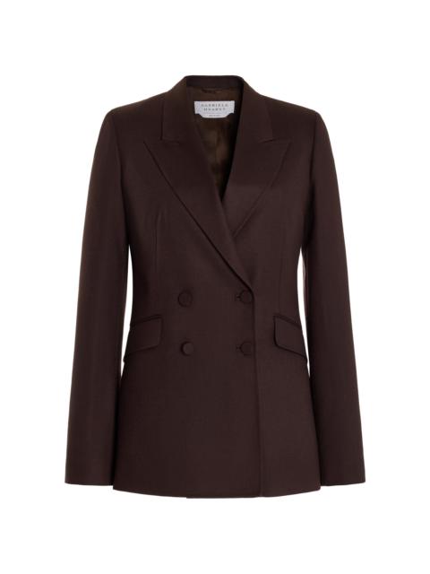 GABRIELA HEARST Stephanie Blazer in Chocolate Superfine Wool