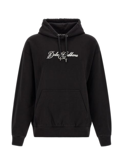Dolce & Gabbana Logo Embroidery Hoodie