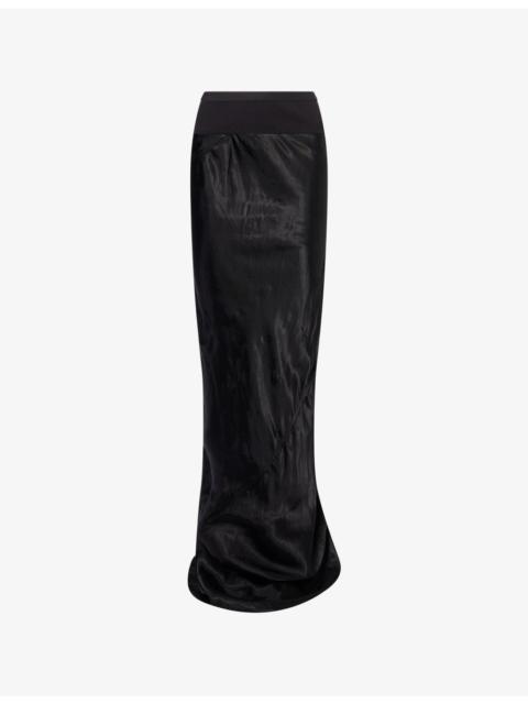 Rick Owens Coda Slim Long Satin Skirt